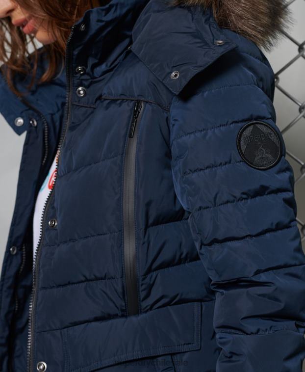mujer Superdry Armada chaqueta acolchada glaciar 2R68Z5654