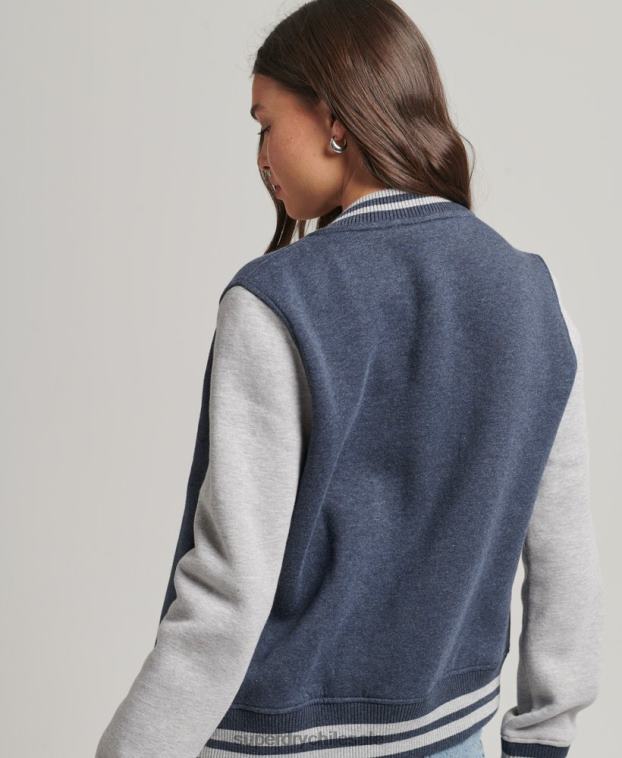 mujer Superdry Armada chaqueta bomber de punto esencial 2R68Z3500