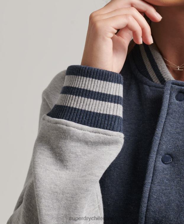 mujer Superdry Armada chaqueta bomber de punto esencial 2R68Z3500