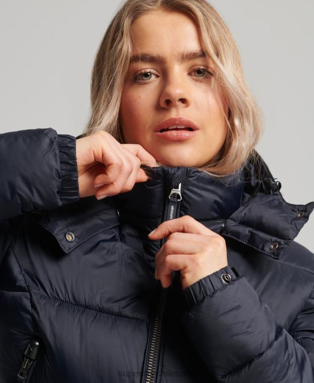 mujer Superdry Armada chaqueta corta con capucha fuji 2R68Z3803