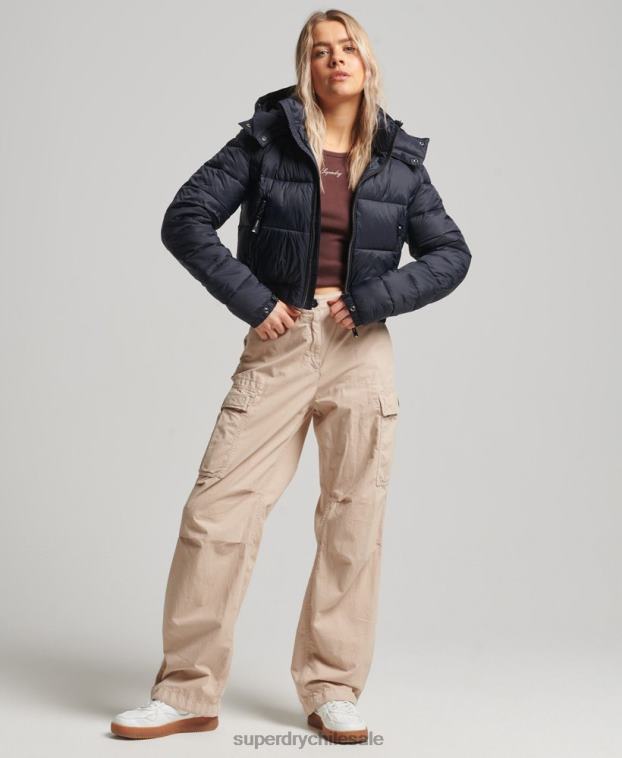 mujer Superdry Armada chaqueta corta con capucha fuji 2R68Z3803