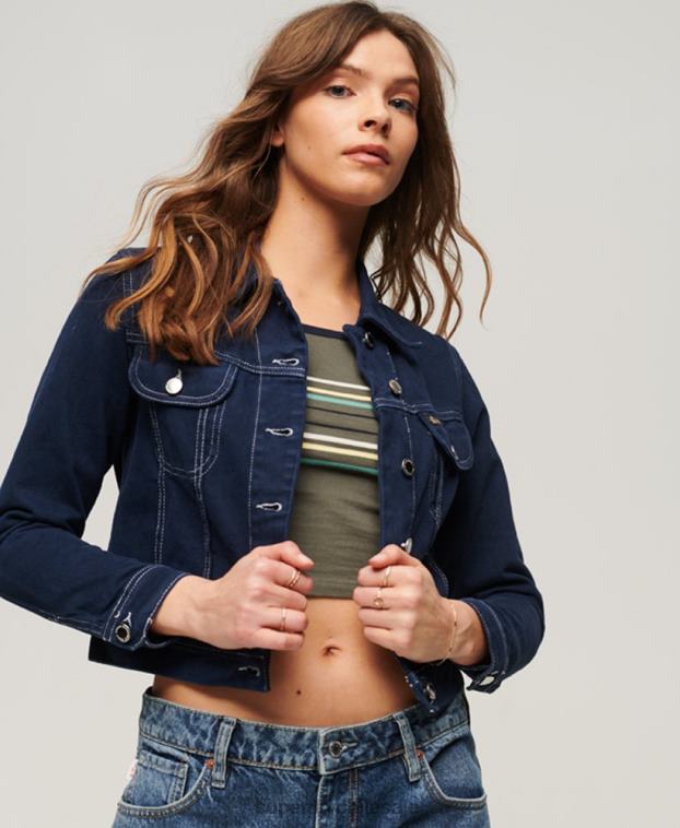 mujer Superdry Armada chaqueta corta de ropa de trabajo 2R68Z3528