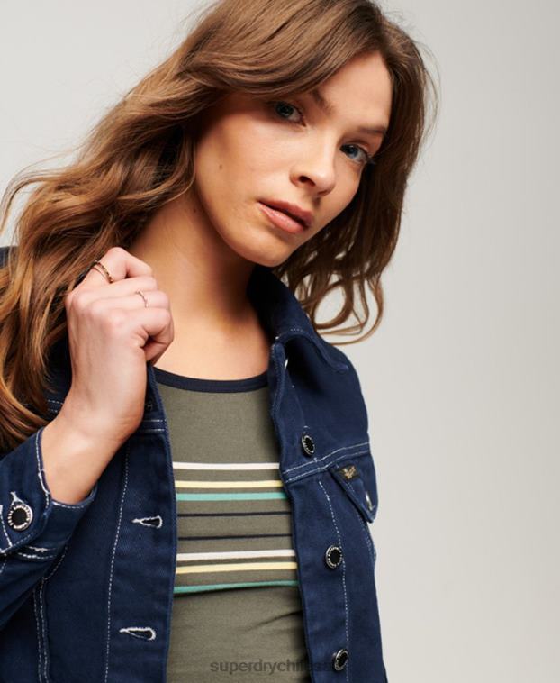 mujer Superdry Armada chaqueta corta de ropa de trabajo 2R68Z3528