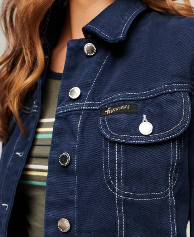mujer Superdry Armada chaqueta corta de ropa de trabajo 2R68Z3528