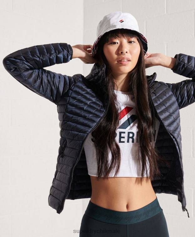mujer Superdry Armada chaqueta de plumón central 2R68Z5719