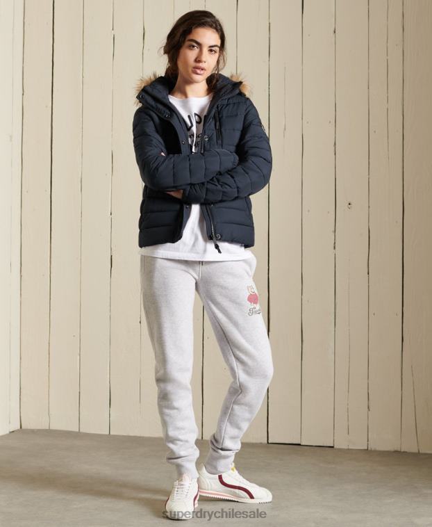 mujer Superdry Armada chaqueta fuji clásica de piel sintética 2R68Z3818