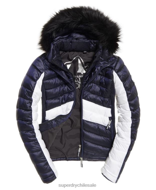 mujer Superdry Armada chaqueta fuji con chevron de lujo offshore 2R68Z5703