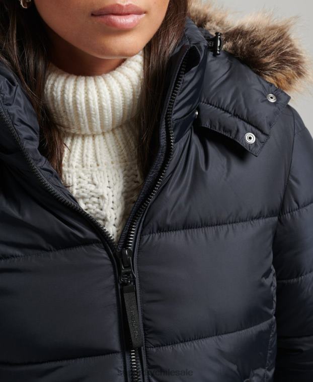 mujer Superdry Armada chaqueta fuji luxe con capucha de montaña 2R68Z5559