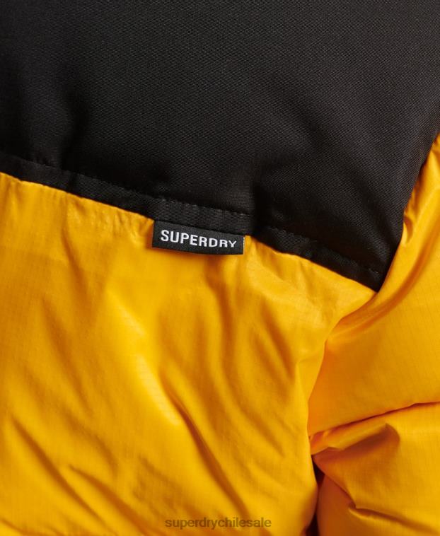 mujer Superdry amarillo chaqueta acolchada con código sportstyle 2R68Z5511