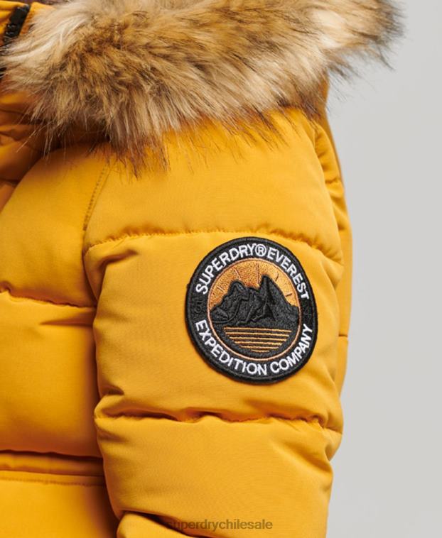 mujer Superdry amarillo chaqueta bomber everest 2R68Z3811