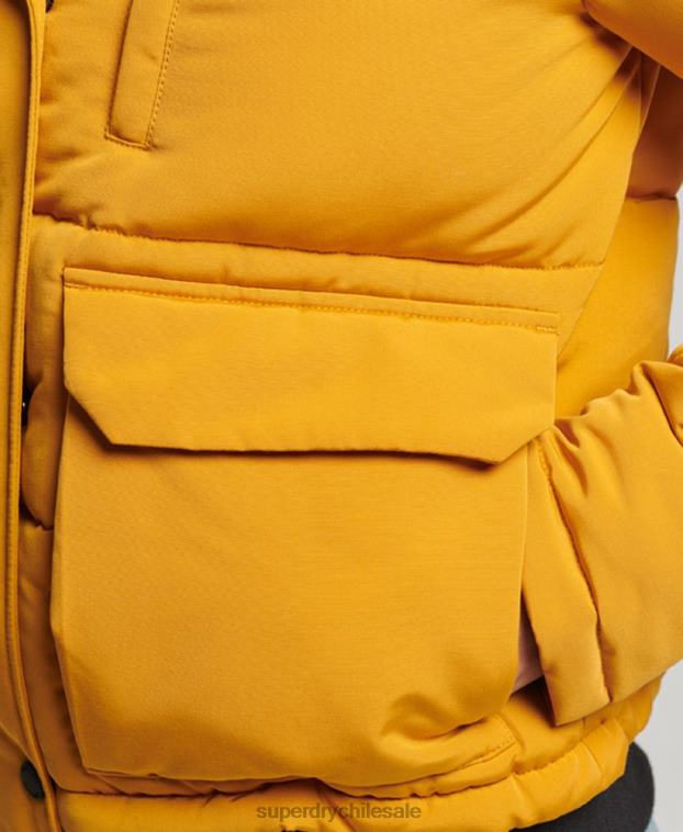 mujer Superdry amarillo chaqueta bomber everest 2R68Z3811