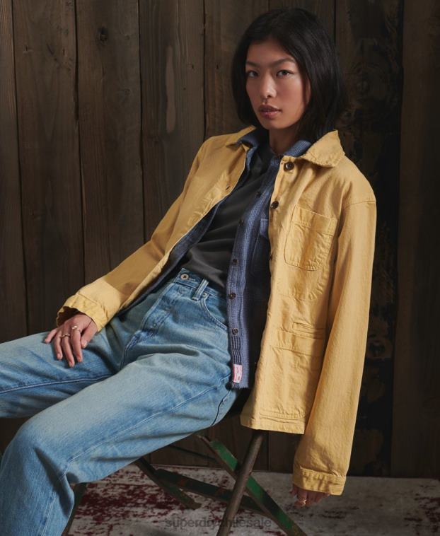 mujer Superdry amarillo chaqueta de artista seca de edición limitada 2R68Z5683