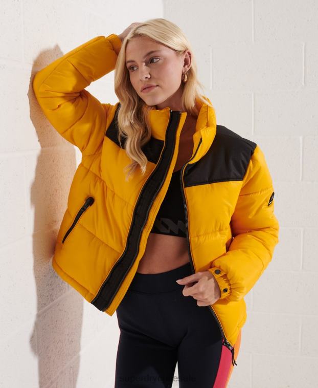 mujer Superdry amarillo chaqueta de código 2R68Z5477