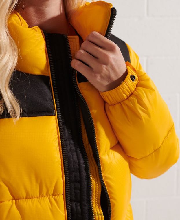 mujer Superdry amarillo chaqueta de código 2R68Z5477