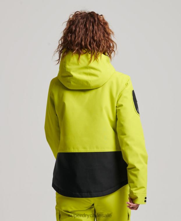 mujer Superdry amarillo chaqueta de rescate definitiva 2R68Z3563