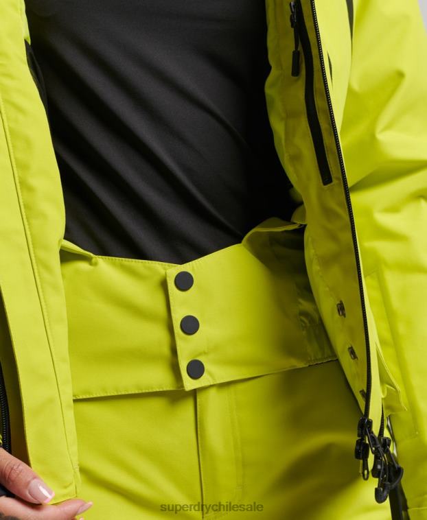 mujer Superdry amarillo chaqueta de rescate definitiva 2R68Z3563