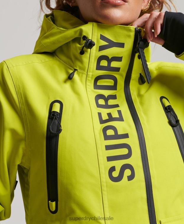 mujer Superdry amarillo chaqueta de rescate definitiva 2R68Z3563