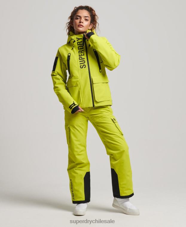 mujer Superdry amarillo chaqueta de rescate definitiva 2R68Z3563