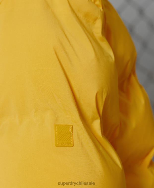 mujer Superdry amarillo soplador de cultivo 2R68Z5693