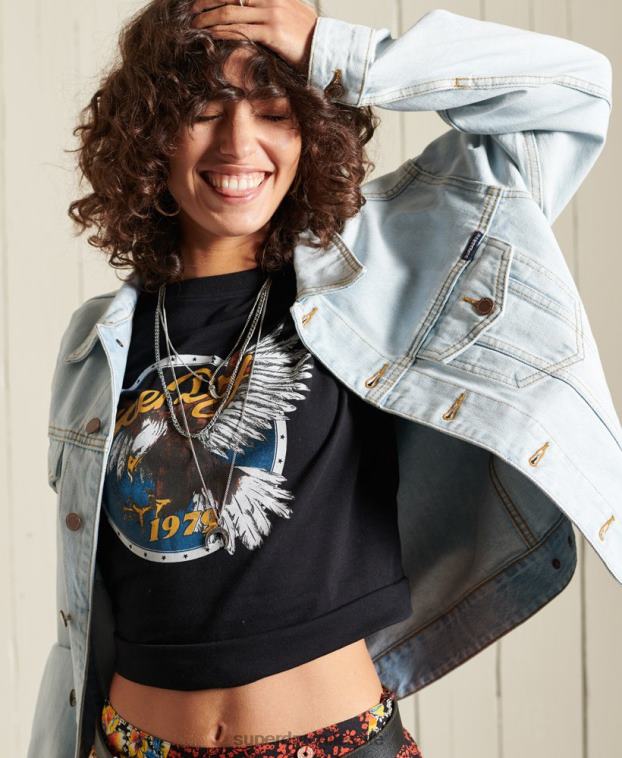 mujer Superdry azul claro chaqueta de camionero de novio 2R68Z5615