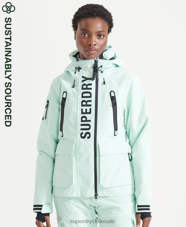 mujer Superdry azul claro chaqueta de rescate definitiva 2R68Z5459