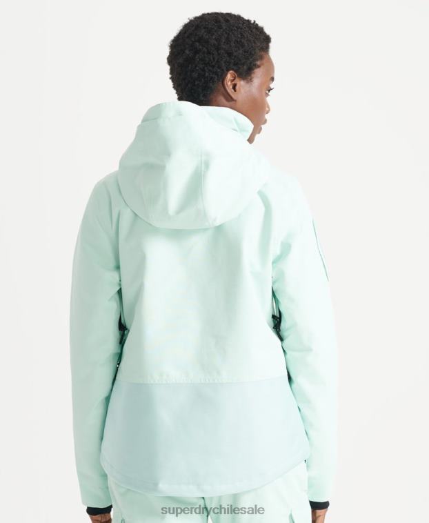 mujer Superdry azul claro chaqueta de rescate definitiva 2R68Z5459