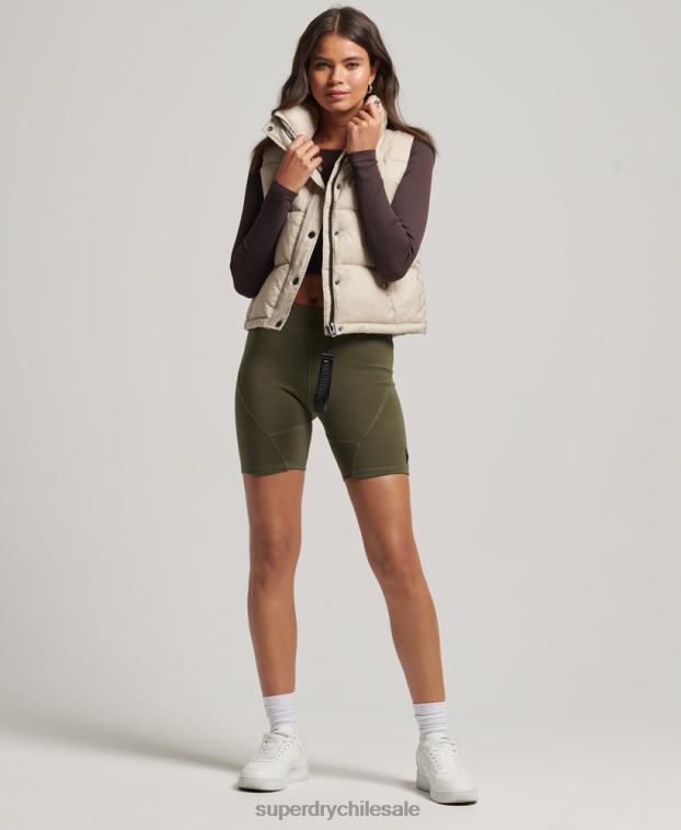 mujer Superdry beige chaleco sport montaña 2R68Z5632