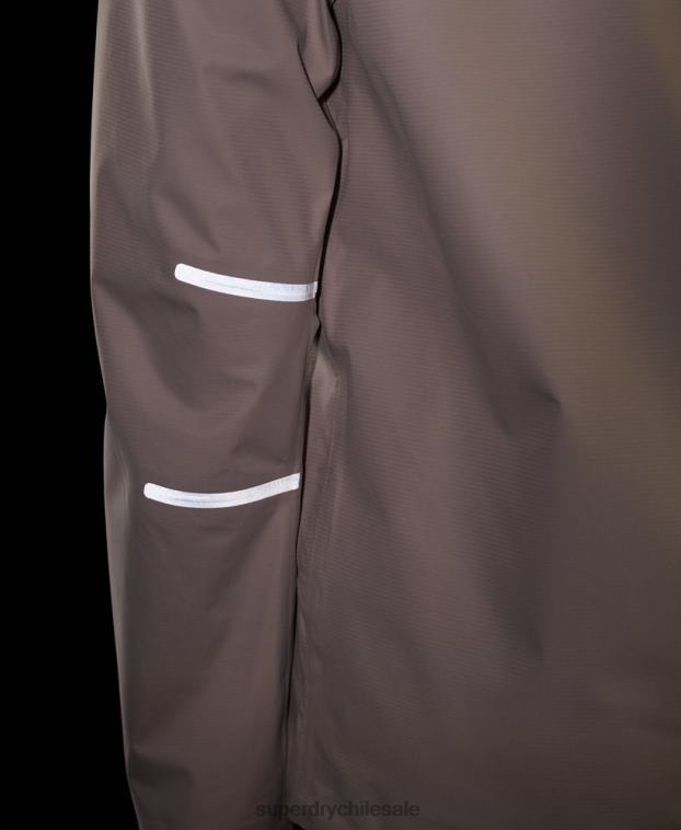 mujer Superdry beige chaqueta impermeable 2R68Z5616