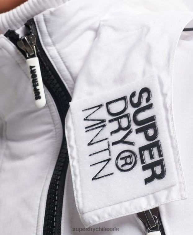 mujer Superdry blanco chaqueta cortavientos mountain sd 2R68Z3537