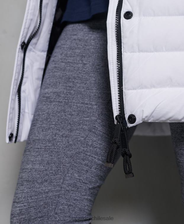 mujer Superdry blanco chaqueta súper fuji 2R68Z3839