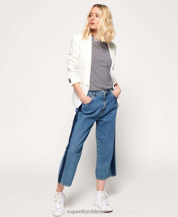 mujer Superdry blanco chaqueta superlativa 2R68Z3859