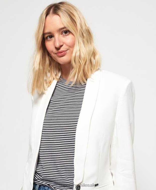 mujer Superdry blanco chaqueta superlativa 2R68Z3859