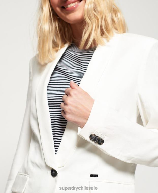 mujer Superdry blanco chaqueta superlativa 2R68Z3859