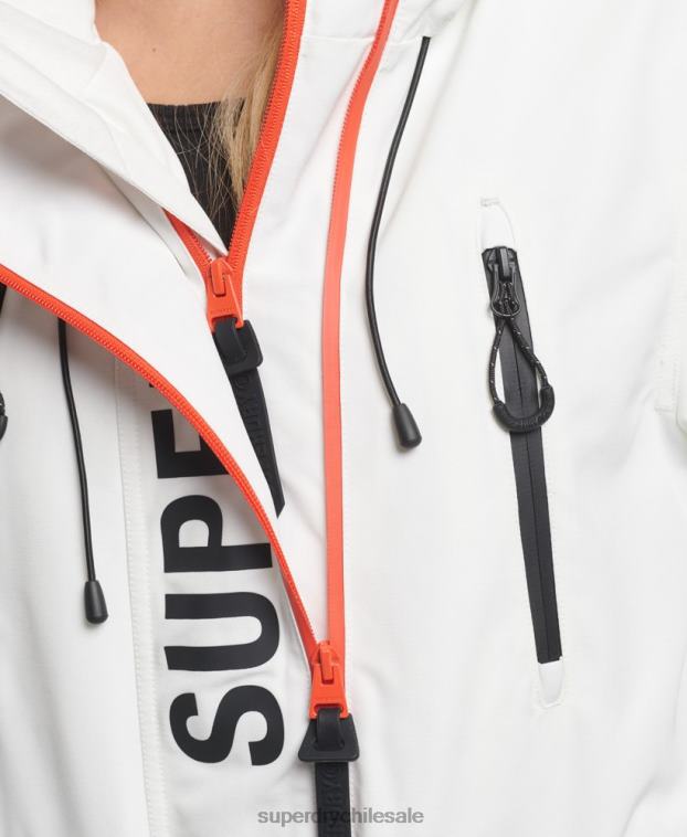 mujer Superdry blanco cortavientos con capucha ultimate sd 2R68Z3821