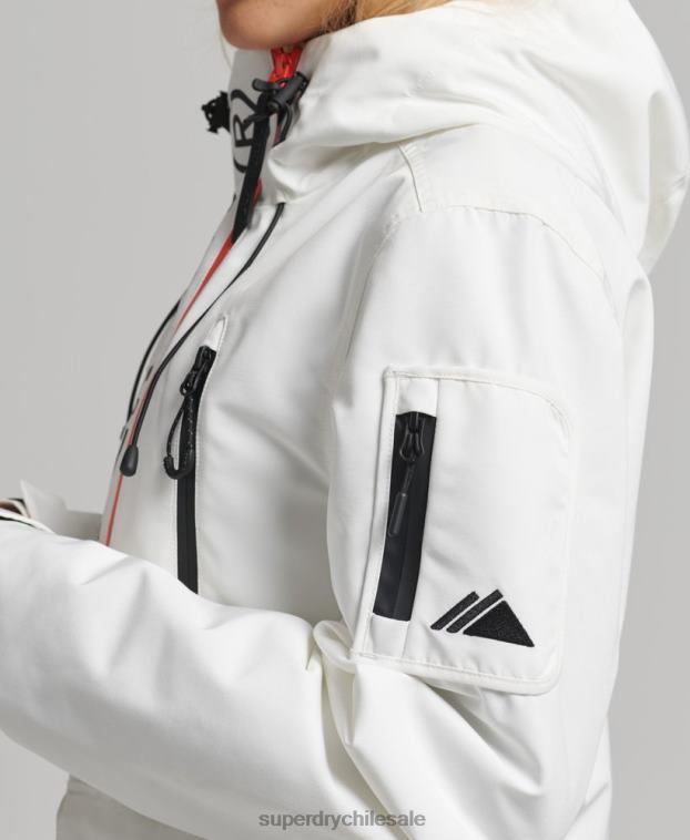 mujer Superdry blanco cortavientos con capucha ultimate sd 2R68Z3821