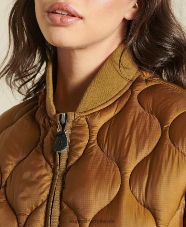 mujer Superdry broncearse chamarra bomber oversize con forro 2R68Z5562