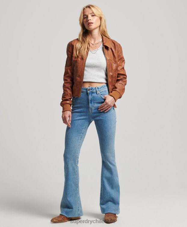 mujer Superdry broncearse chaqueta de club independiente 2R68Z5417