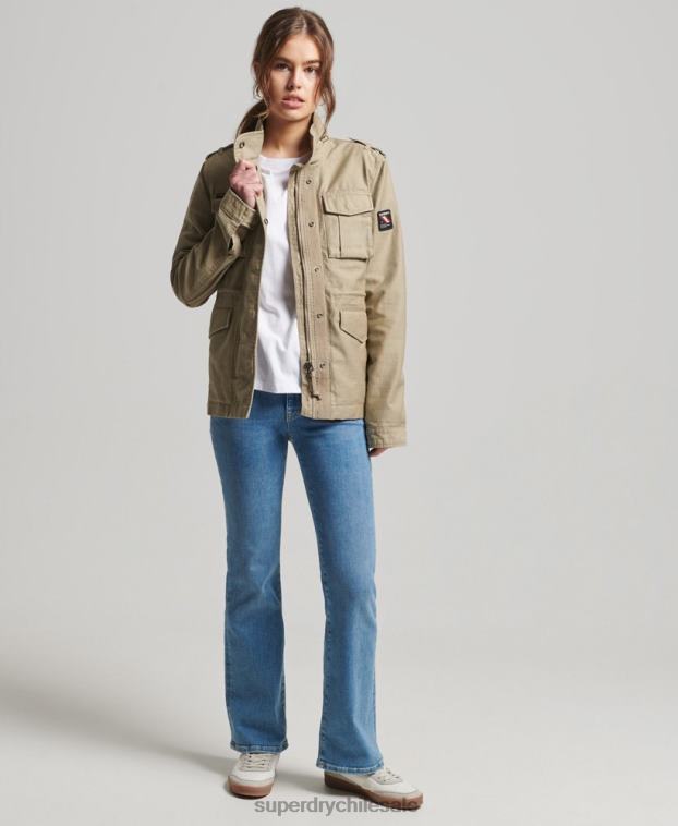 mujer Superdry broncearse chaqueta m65 antigua 2R68Z3525