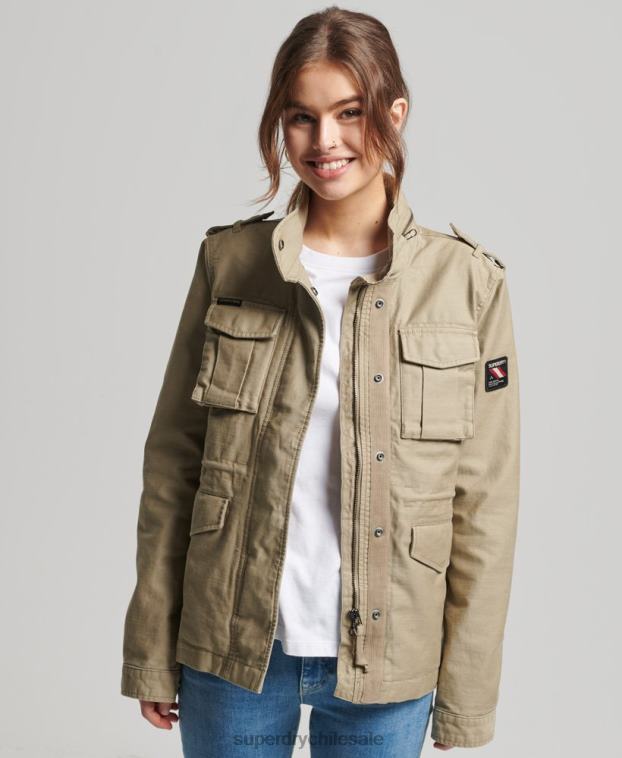 mujer Superdry broncearse chaqueta m65 antigua 2R68Z3525