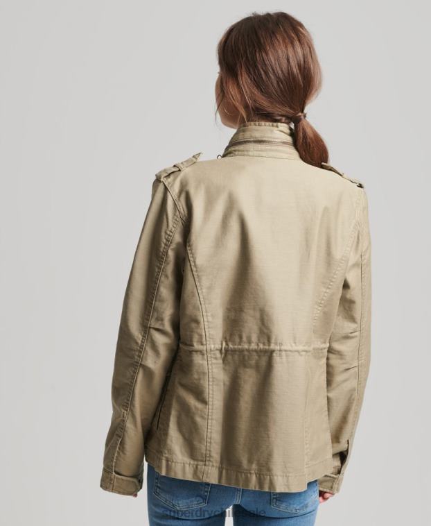 mujer Superdry broncearse chaqueta m65 antigua 2R68Z3525
