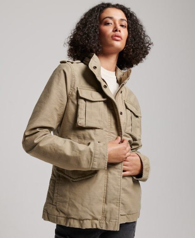 mujer Superdry broncearse chaqueta m65 antigua 2R68Z3534