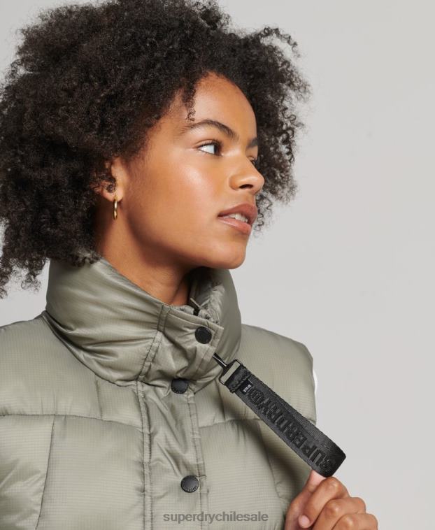 mujer Superdry caqui chaleco sport montaña 2R68Z5440