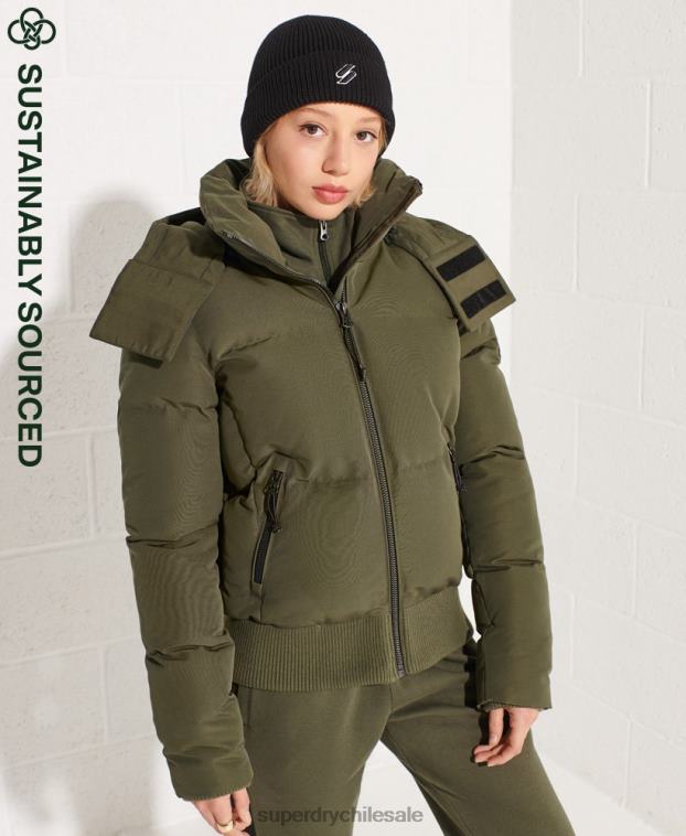 mujer Superdry caqui chamarra bomber código everest 2R68Z5613