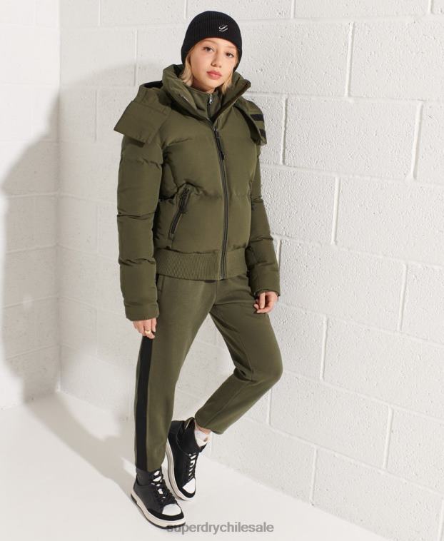 mujer Superdry caqui chamarra bomber código everest 2R68Z5613