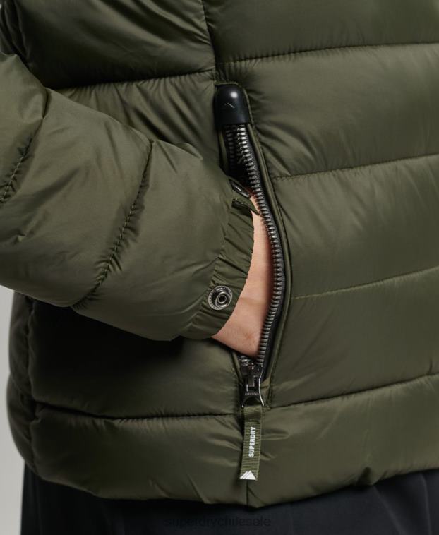 mujer Superdry caqui chaqueta acolchada clásica de fuji 2R68Z3807