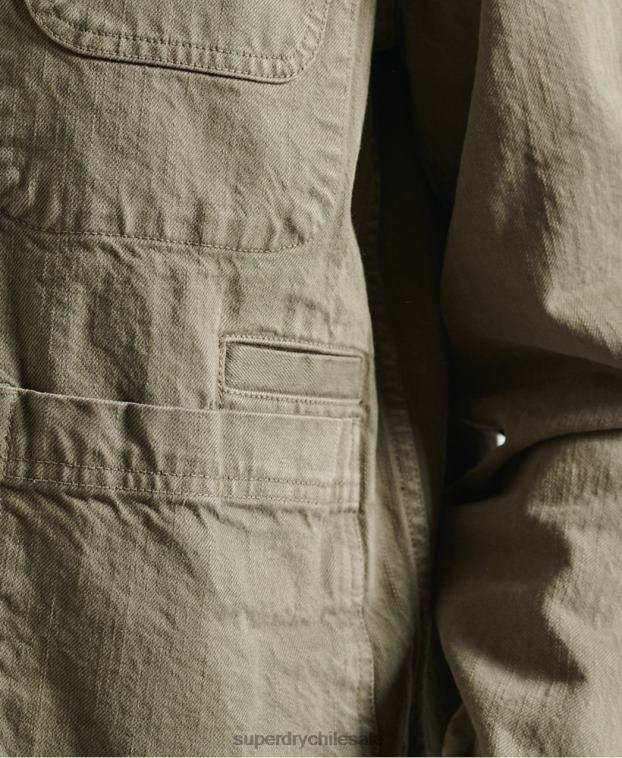 mujer Superdry caqui chaqueta de artista seca de edición limitada 2R68Z5690