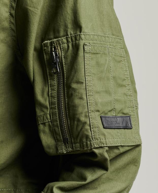 mujer Superdry caqui parka de campo 2R68Z5433