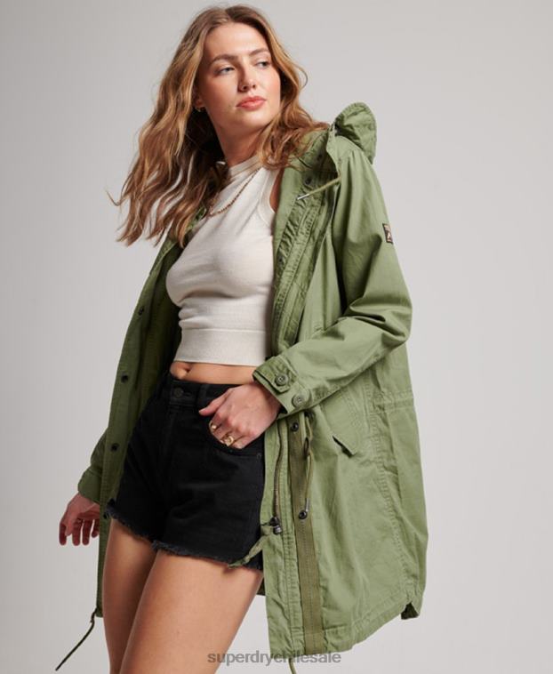 mujer Superdry caqui parka de campo vintage 2R68Z3513