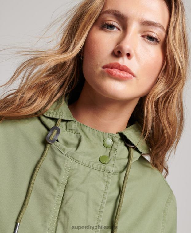 mujer Superdry caqui parka de campo vintage 2R68Z3513