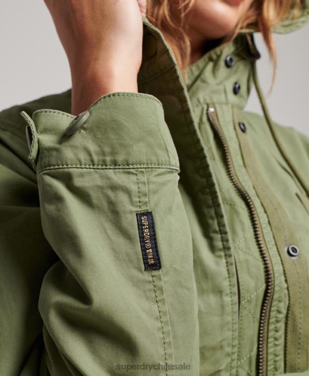 mujer Superdry caqui parka de campo vintage 2R68Z3513